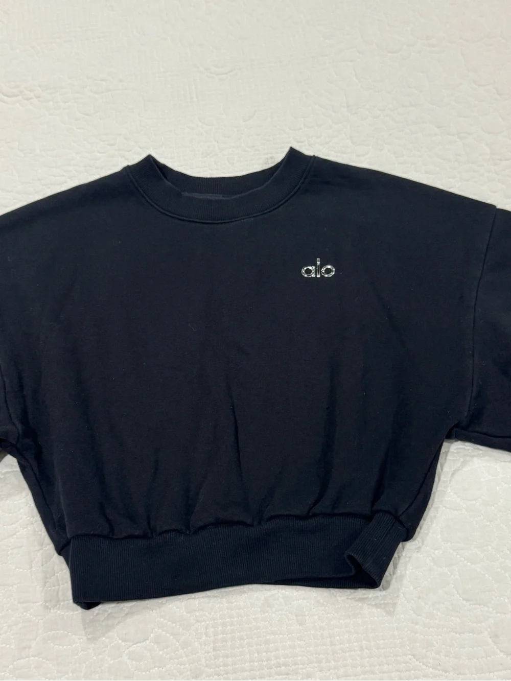 ALO Cropped Accolade Crewneck